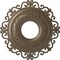 Ekena Millwork Orrington Ceiling Medallion (Fits Canopies up to 6 1/4"), 22"OD x 6 1/4"ID x 1 3/4"P, Warm Silver CM22ORWSS - alternate 1
